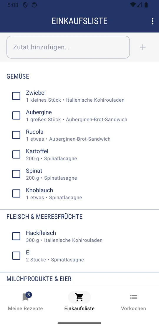 Einkaufsliste